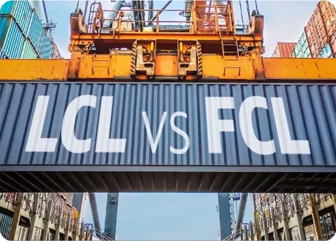 LCL and FCL both can be shipped: